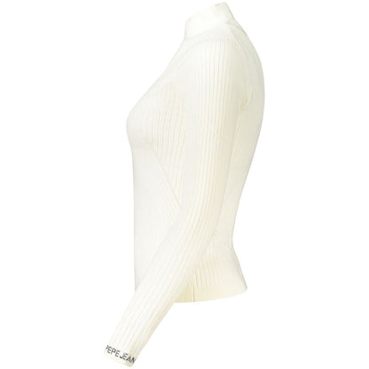 Pepe Jeans Weißer Baumwollpullover für Damen