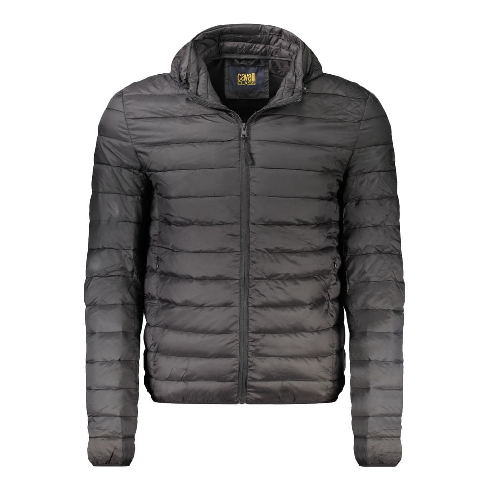 Cavalli Class Black Polyester Men's Jacket