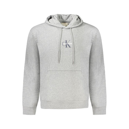 Calvin Klein Herren Kapuzenpullover aus grauer Baumwolle