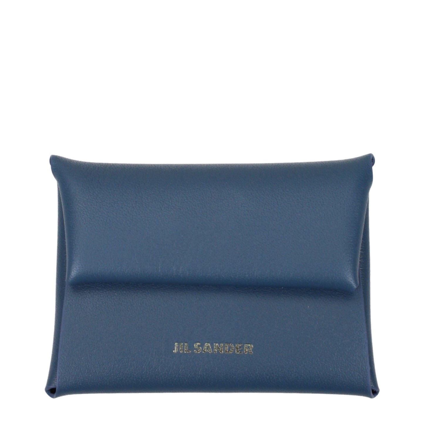 Jil Sander Blaue Ledergeldbörsen
