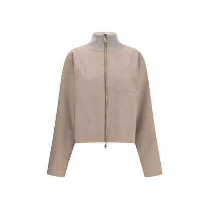 Fabiana Filippi Wollmantel aus Fleece in Beige