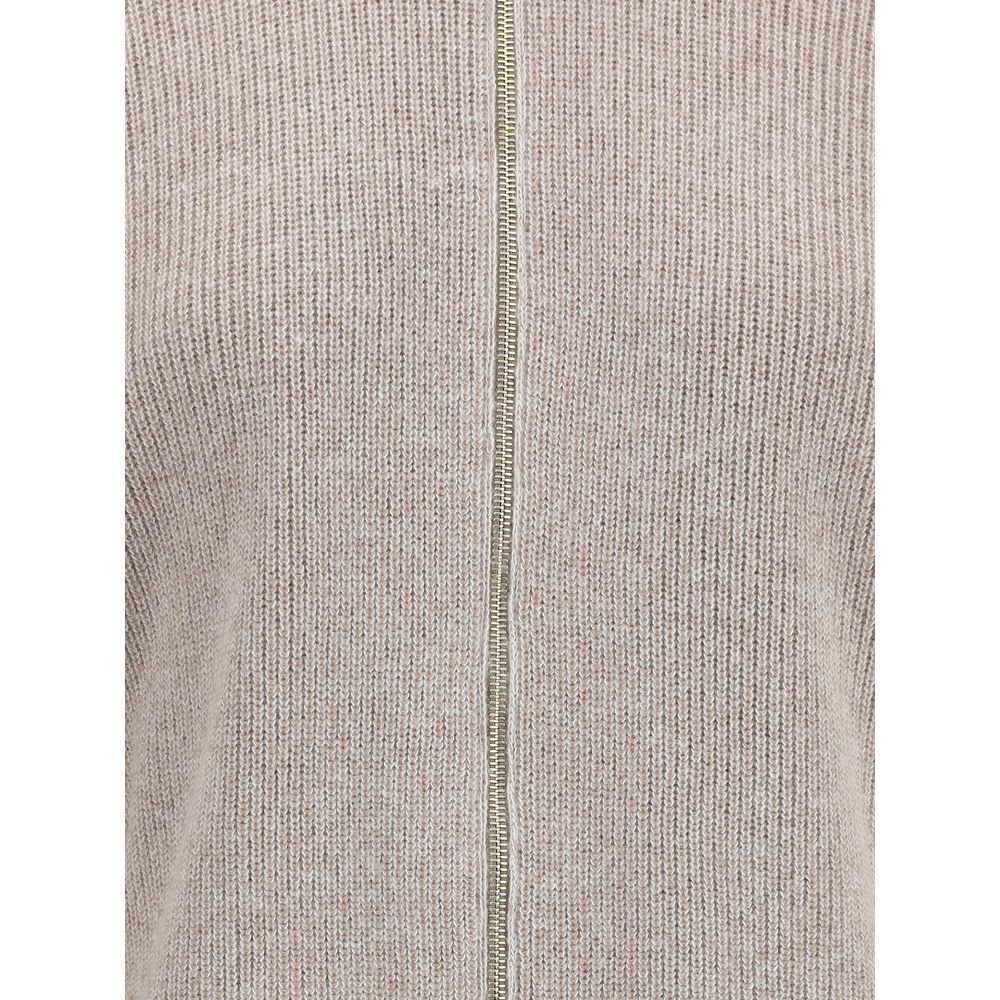 Fabiana Filippi Wollmantel aus Fleece in Beige