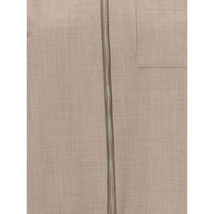 Fabiana Filippi Wollmantel aus Fleece in Beige