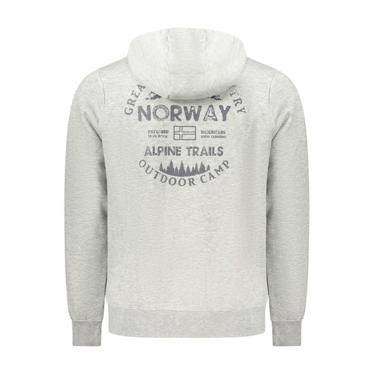 Norwegen 1963 Grauer Baumwollpullover für Herren