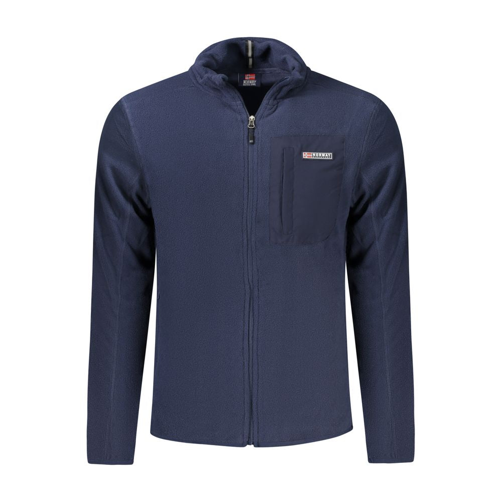 Norwegen 1963 Blauer Polyester-Herrenpullover