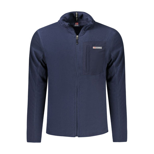 Norwegen 1963 Blauer Polyester-Herrenpullover