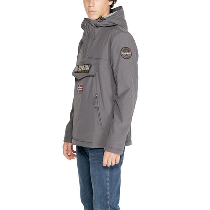 Napapijri Gray Polyester Jackets & Coat