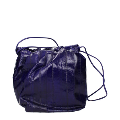 Jil Sander Schultertasche aus lila Leder