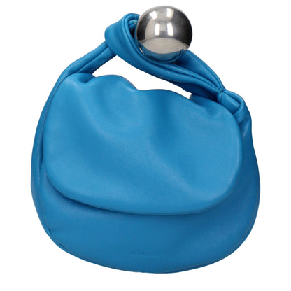 Jil Sander Blaue Lederhandtasche