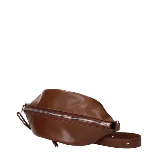 Jil Sander braune Leder-Umhängetasche