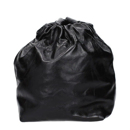 Jil Sander Schwarze Lederhandtaschen
