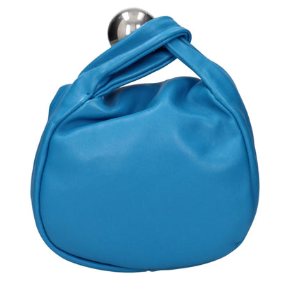 Jil Sander Blaue Lederhandtasche