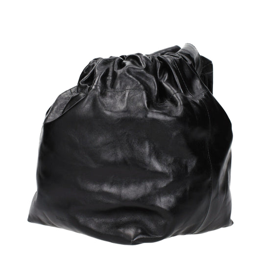 Jil Sander Schwarze Lederhandtaschen