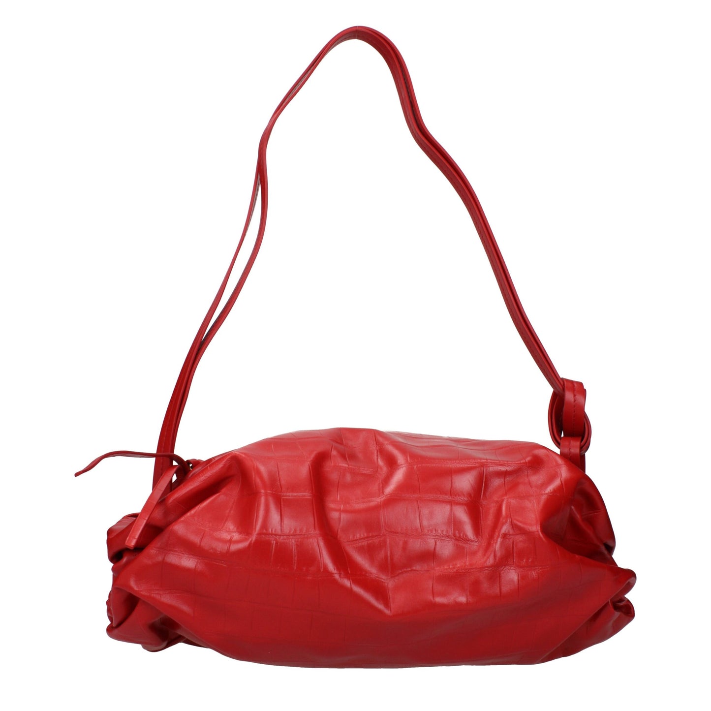 Jil Sander Schultertasche aus rotem Leder