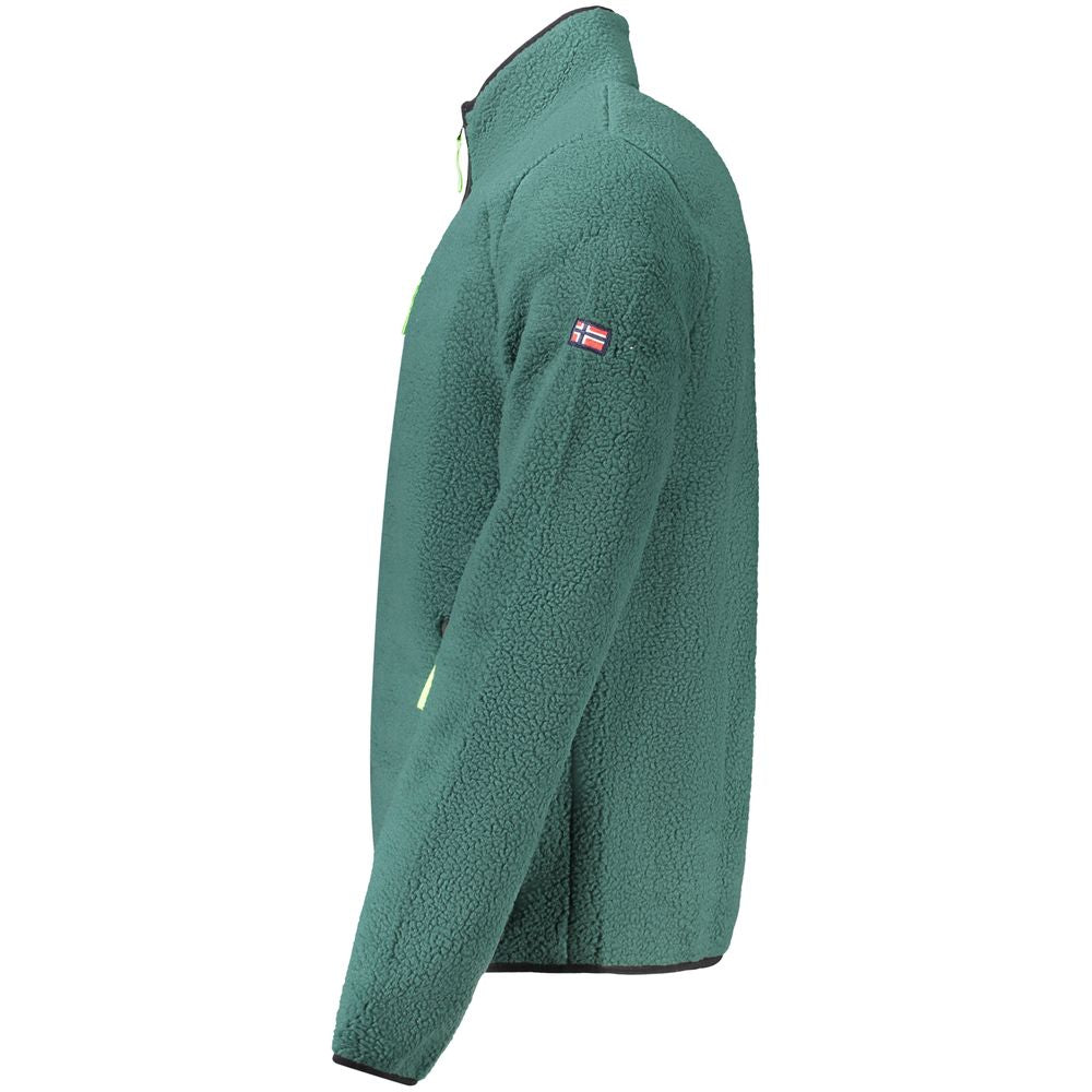 Norwegen 1963 Grüner Polyester-Herrenpullover