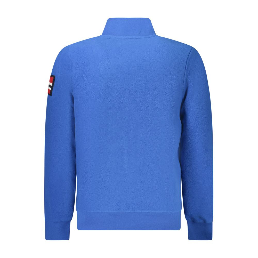 Norwegen 1963 Blauer Polyester-Herrenpullover