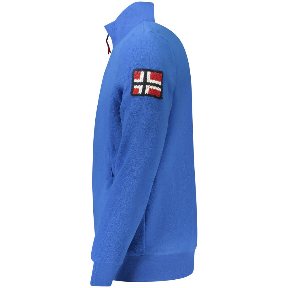 Norwegen 1963 Blauer Polyester-Herrenpullover