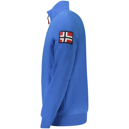 Norwegen 1963 Blauer Polyester-Herrenpullover