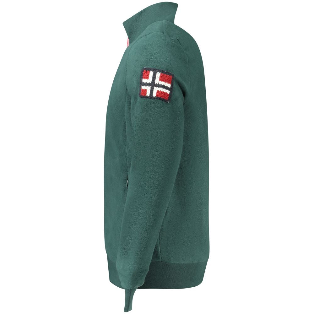 Norwegen 1963 Grüner Polyester-Herrenpullover