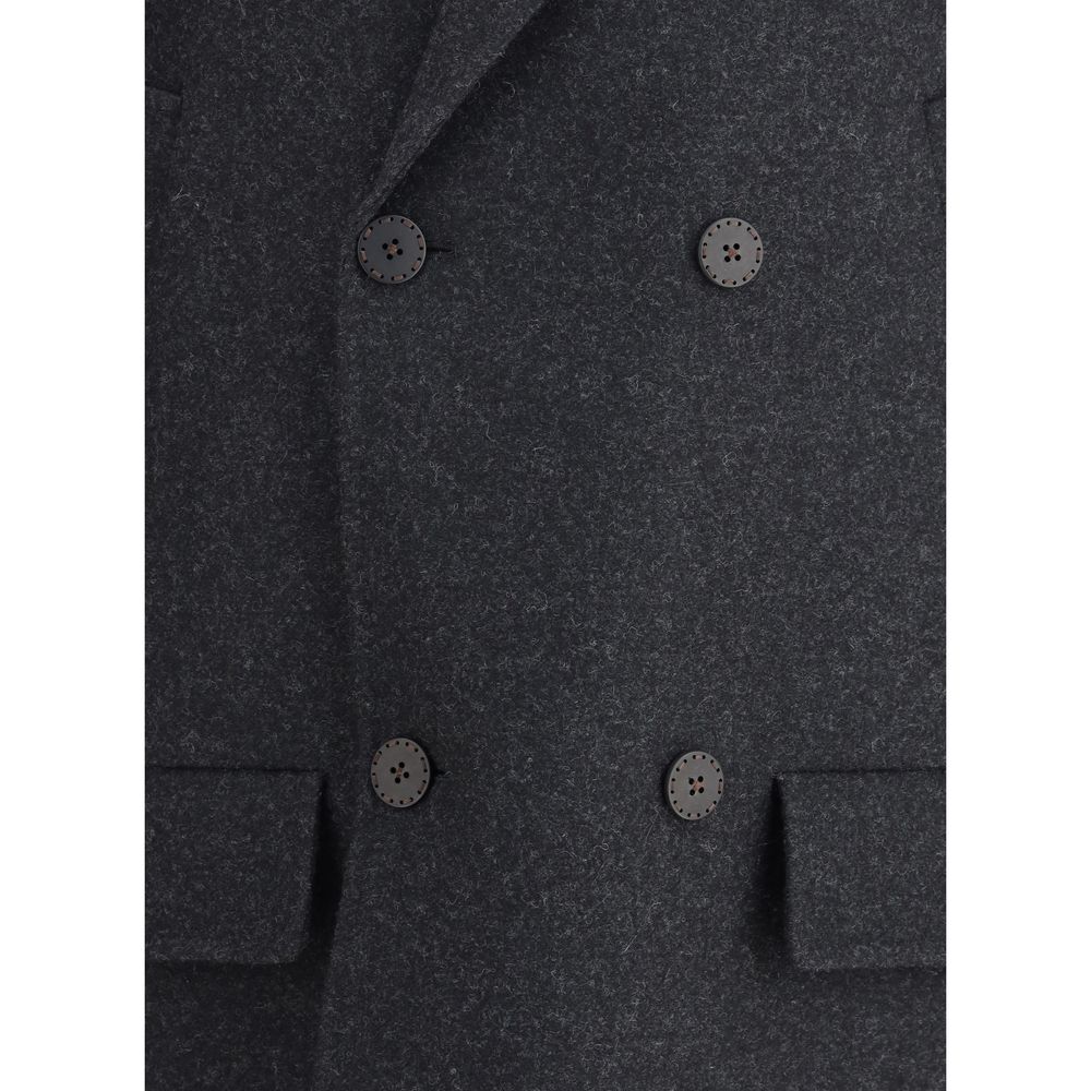 Fendi Zweireihiger Cabanmantel aus Wollfilz