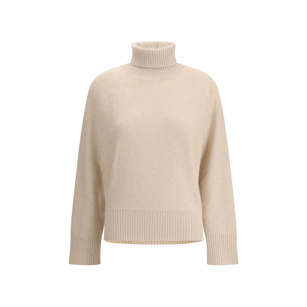 Fabiana Filippi Pullover aus Wolle und Seide mit Pailletten
