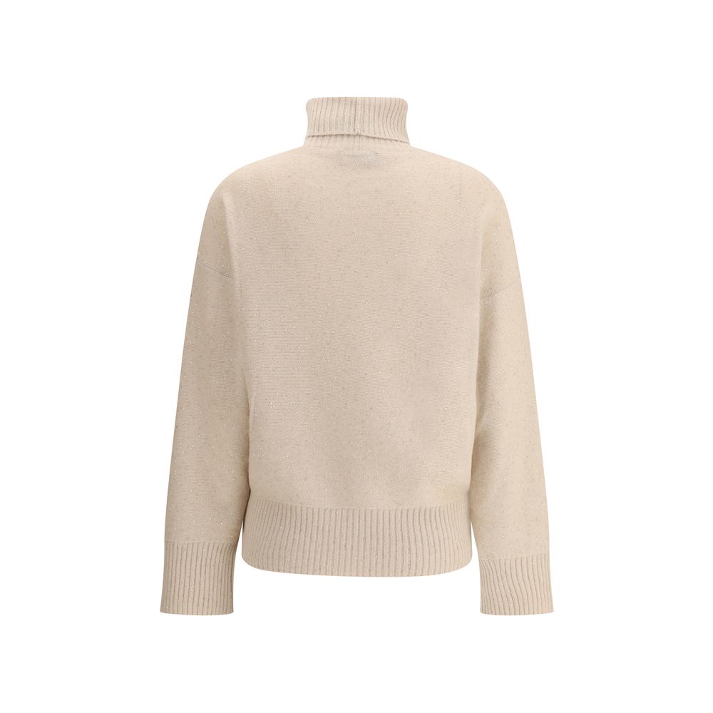 Fabiana Filippi Pullover aus Wolle und Seide mit Pailletten