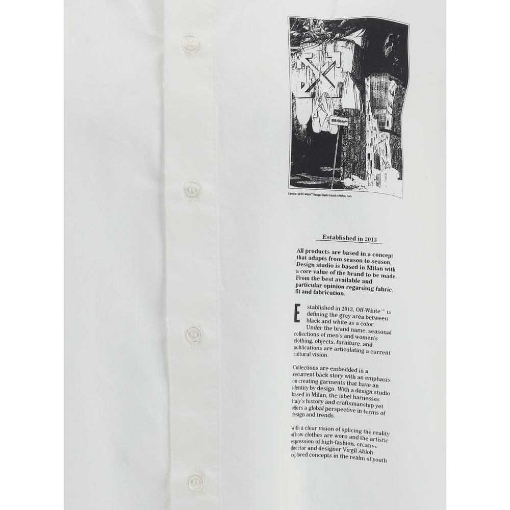Off-White White Cotton Shortsleeve Shirt