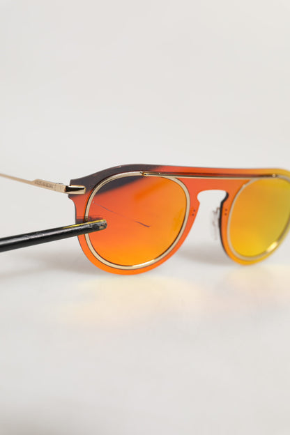 Dolce &amp; Gabbana DG2169 – Modische Sonnenbrille mit rundem Rahmen und Metallrahmen