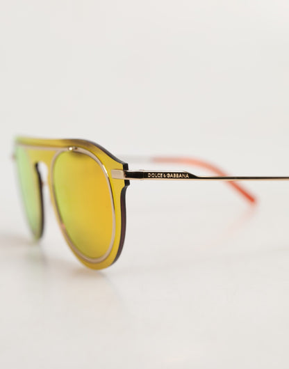Dolce &amp; Gabbana DG2169 – Modische Sonnenbrille mit rundem Rahmen und Metallrahmen