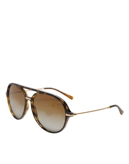 Dolce &amp; Gabbana DG6159 Sonnenbrille mit polarisiertem Rahmen und Verlaufsgläsern in Havanna