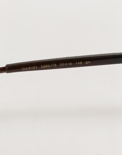 Dolce &amp; Gabbana DG6151 Braune Unisex-Sonnenbrille mit quadratischen Gläsern