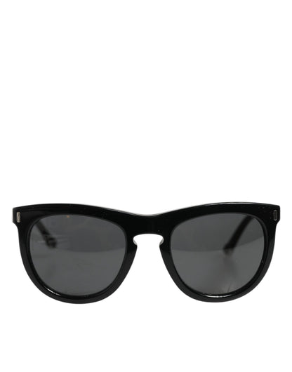 Dolce &amp; Gabbana DG4281 Schwarze Sonnenbrille mit rundem Rahmen und Vollrand