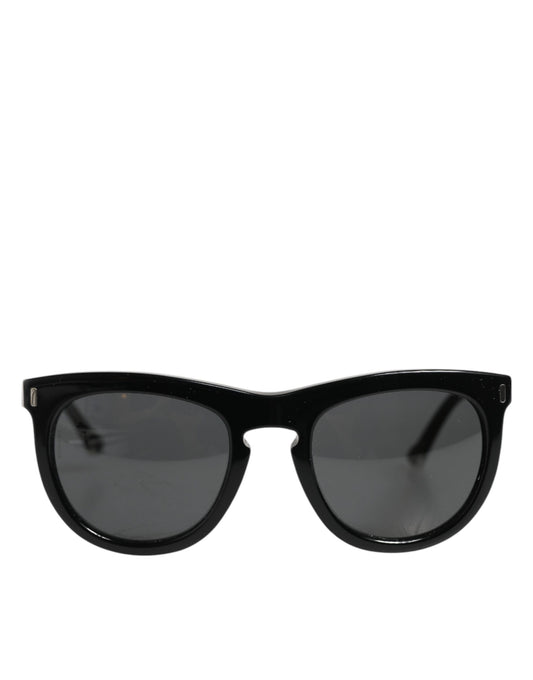 Dolce &amp; Gabbana DG4281 Schwarze Sonnenbrille mit rundem Rahmen und Vollrand