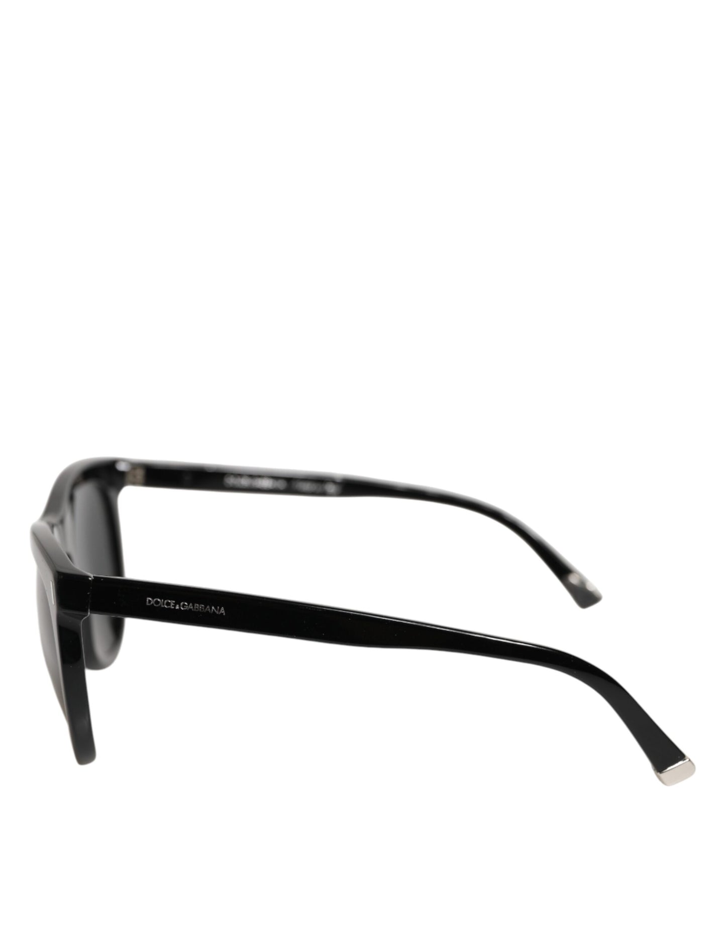 Dolce &amp; Gabbana DG4281 Schwarze Sonnenbrille mit rundem Rahmen und Vollrand