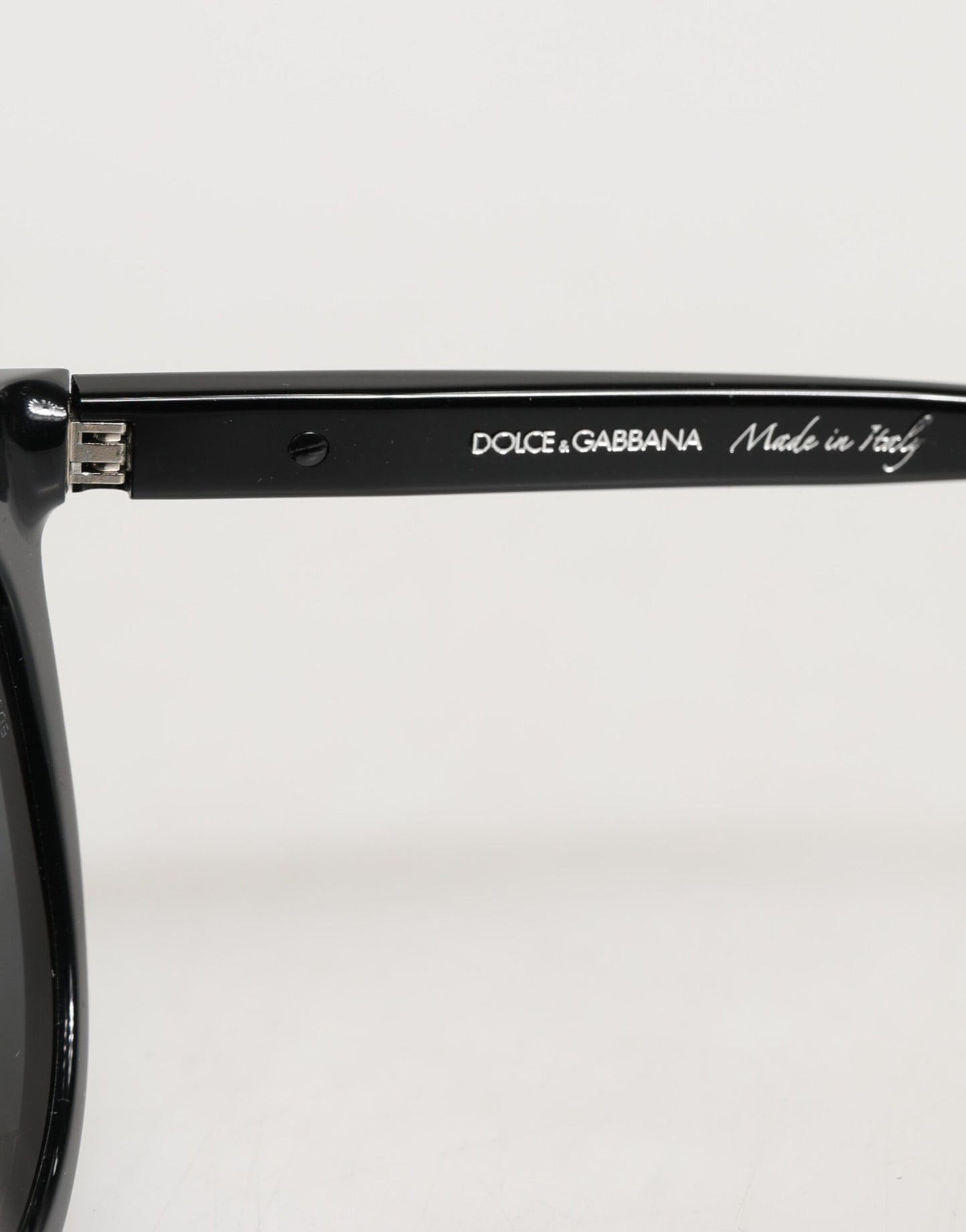 Dolce &amp; Gabbana DG4281 Schwarze Sonnenbrille mit rundem Rahmen und Vollrand