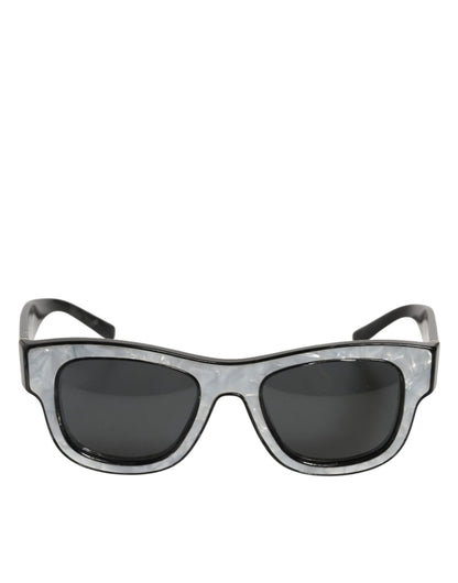 Dolce &amp; Gabbana DG4379F Sonnenbrille mit perlweißem Acetatrahmen