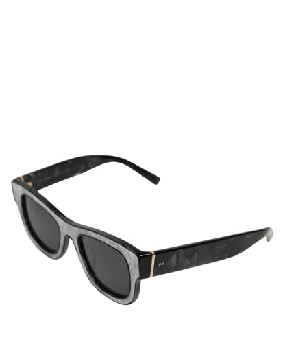 Dolce &amp; Gabbana DG4379F Sonnenbrille mit perlweißem Acetatrahmen