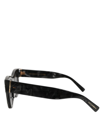 Dolce &amp; Gabbana DG4379F Sonnenbrille mit perlweißem Acetatrahmen