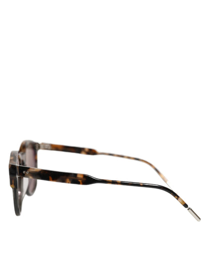 Dolce &amp; Gabbana DG4334B Sonnenbrille mit rundem Rahmen in Braun mit Schildpatt-Optik