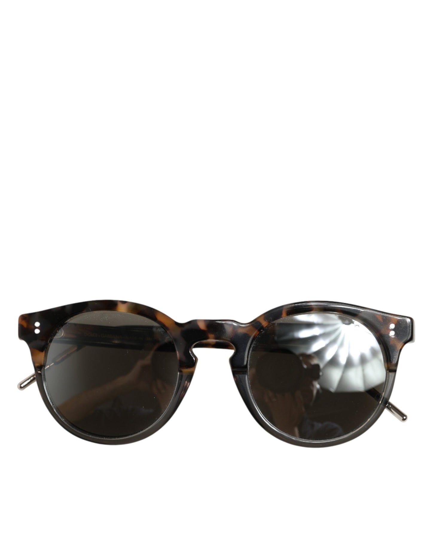 Dolce &amp; Gabbana DG4334B Sonnenbrille mit rundem Rahmen in Braun mit Schildpatt-Optik