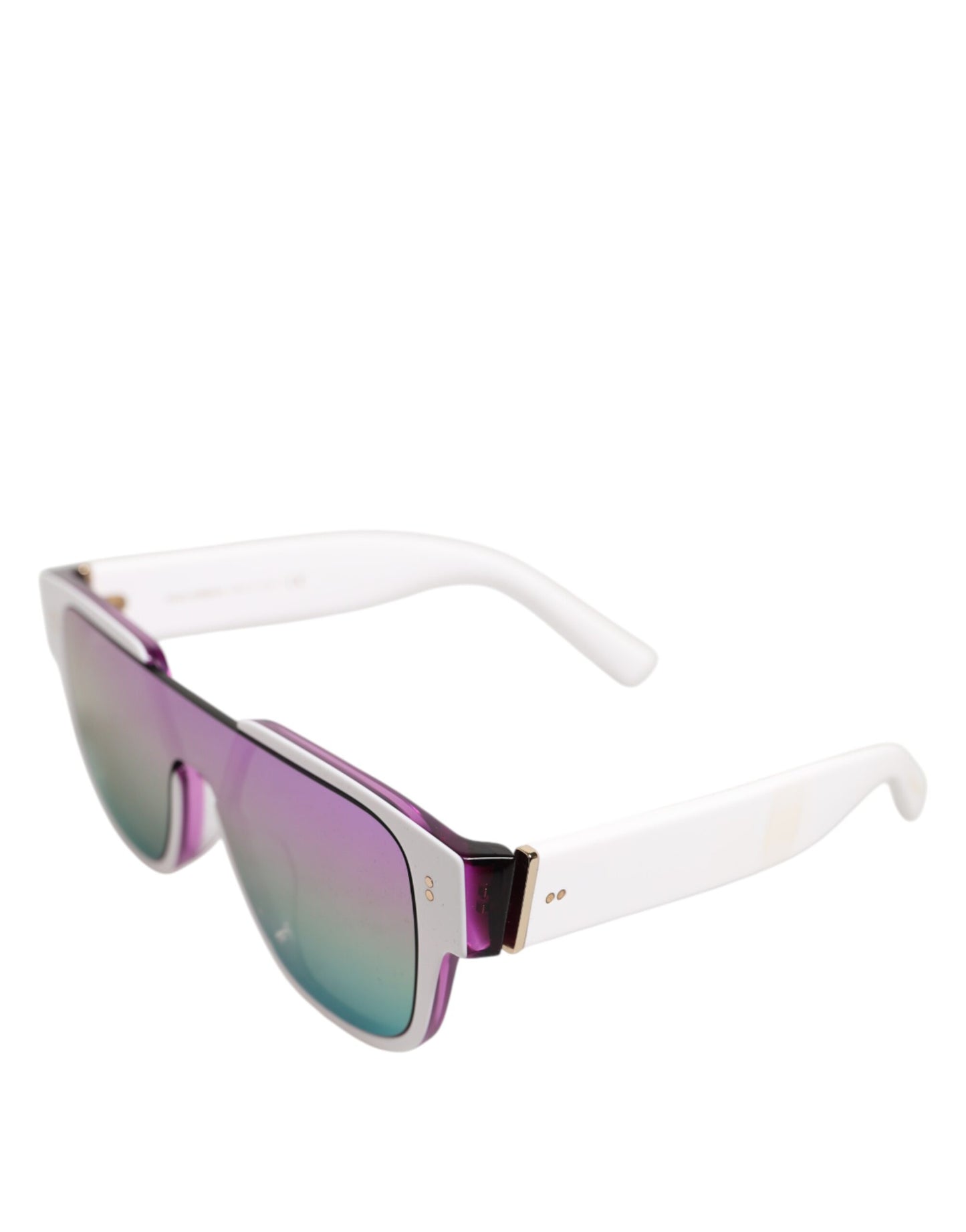 Dolce &amp; Gabbana DG4356F Sonnenbrille im Pilotenstil aus weißem Acetat