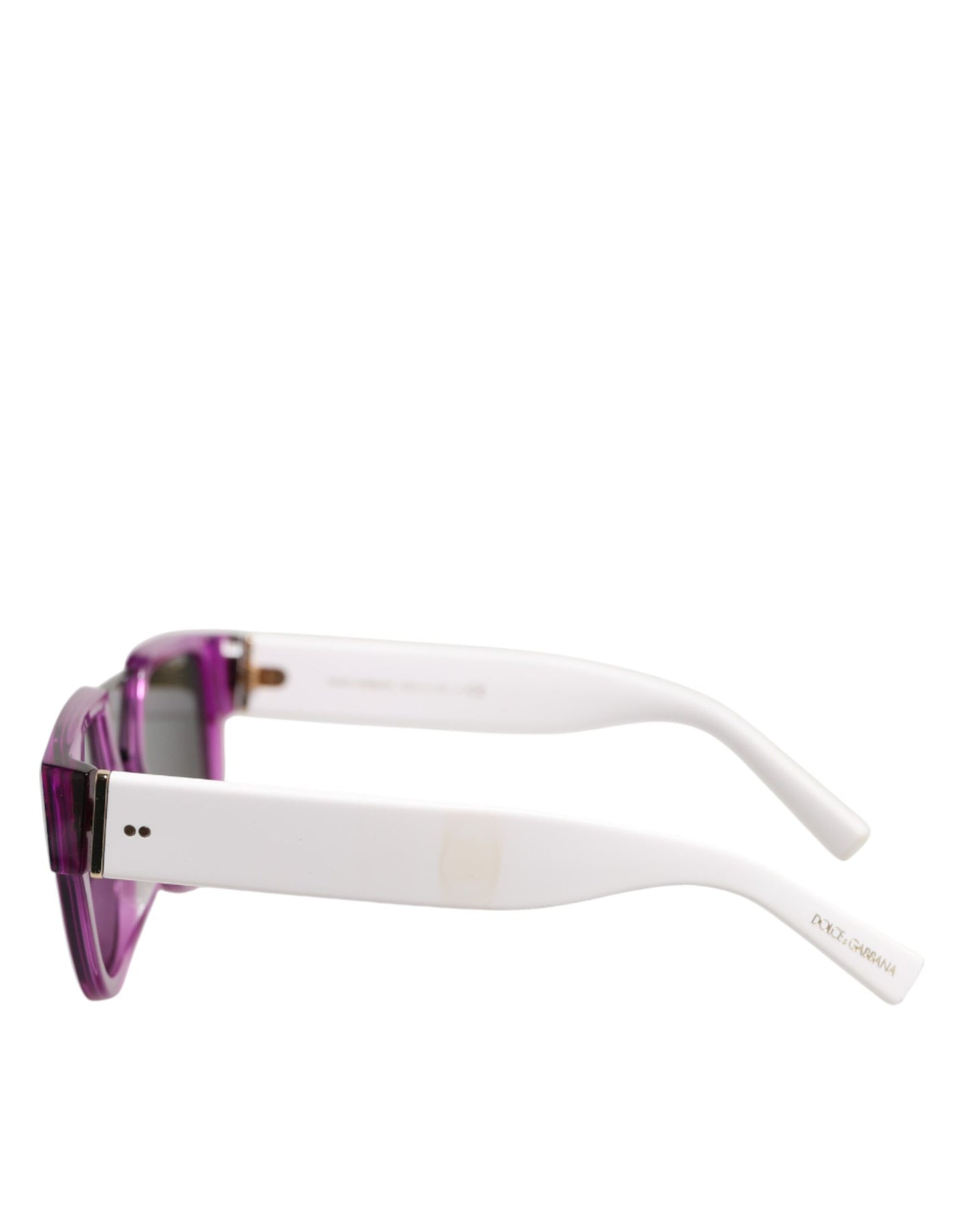 Dolce &amp; Gabbana DG4356F Sonnenbrille im Pilotenstil aus weißem Acetat