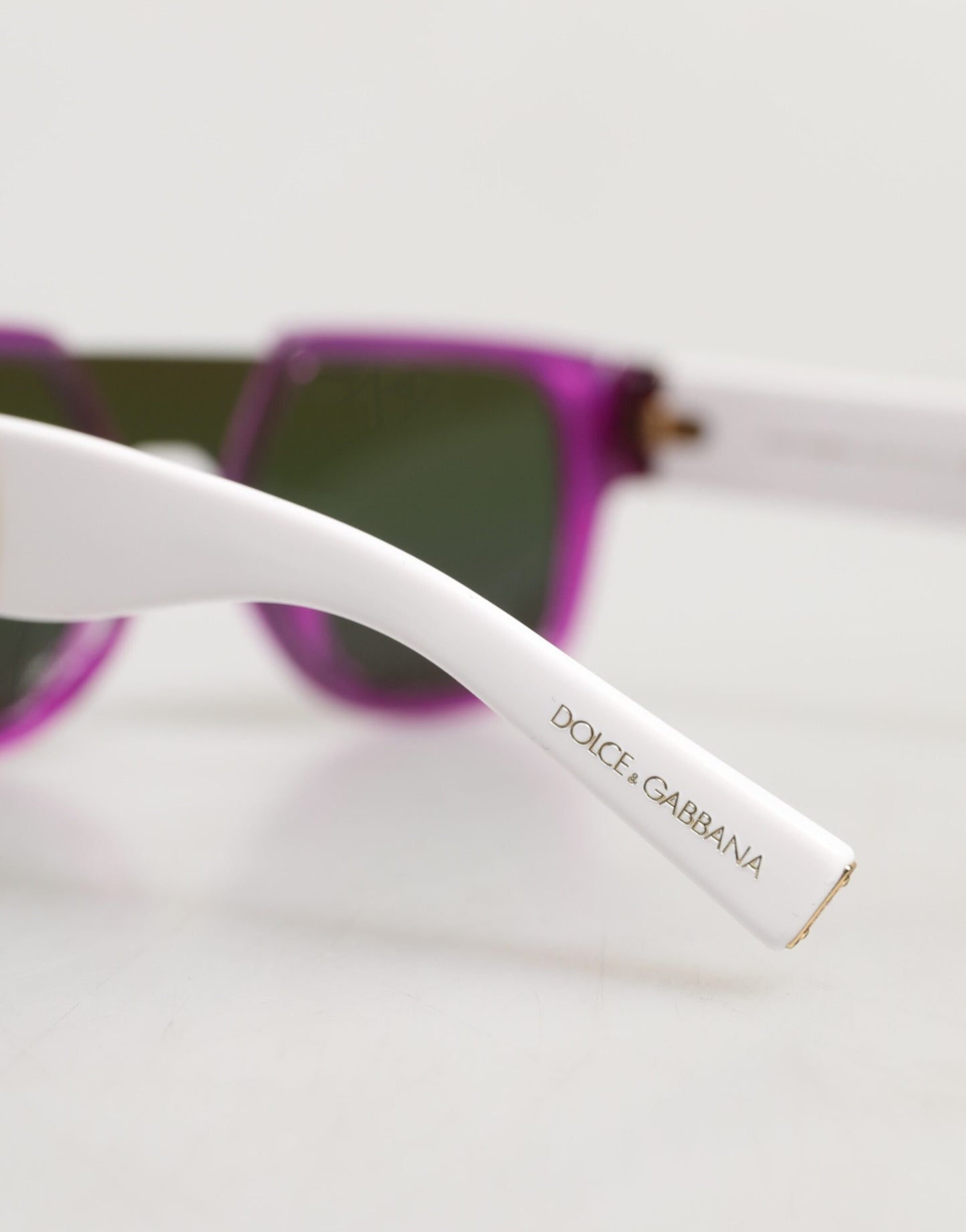 Dolce &amp; Gabbana DG4356F Sonnenbrille im Pilotenstil aus weißem Acetat