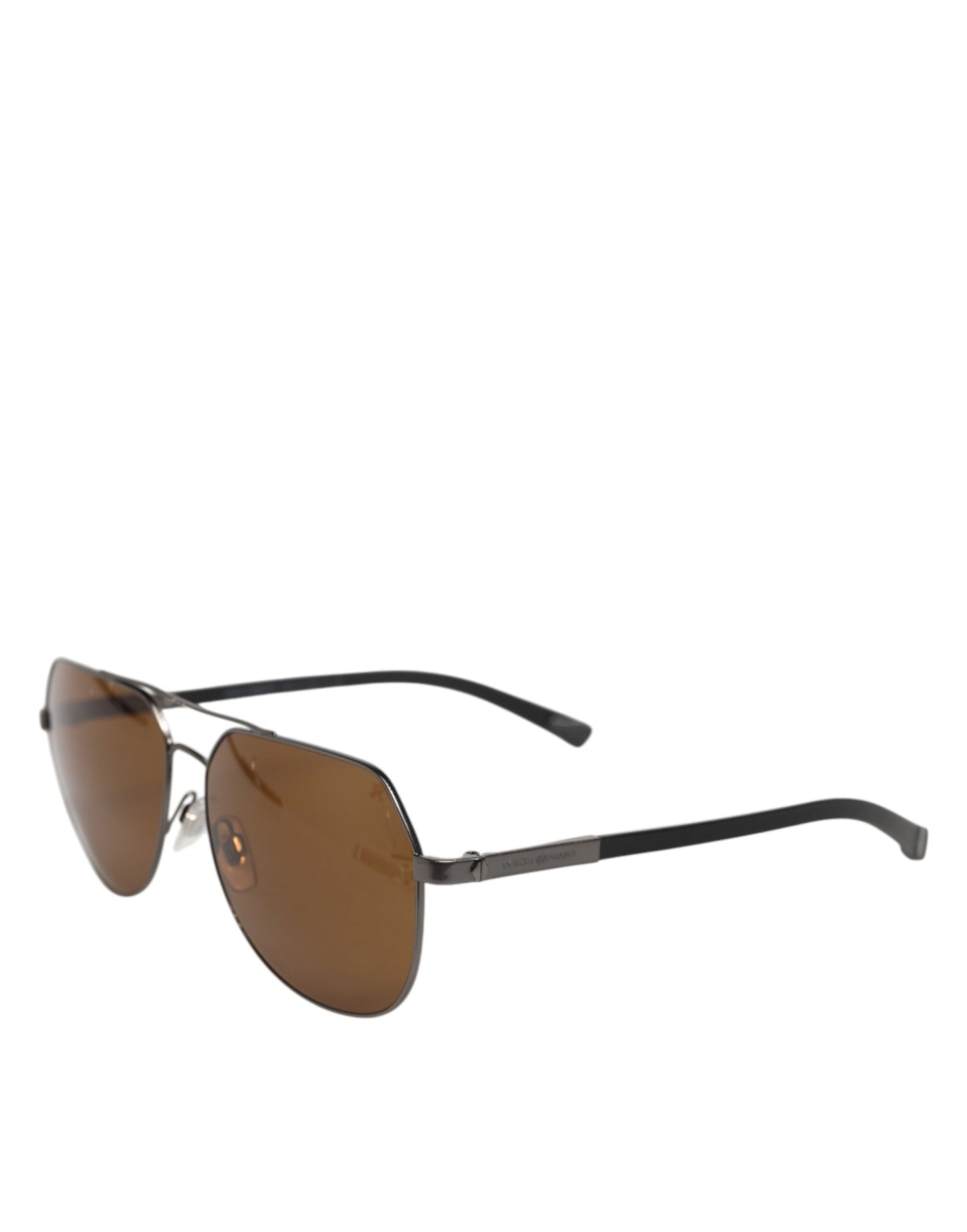 Dolce &amp; Gabbana – Sonnenbrille aus der Basalto-Kollektion mit schwarzem Stahlrahmen
