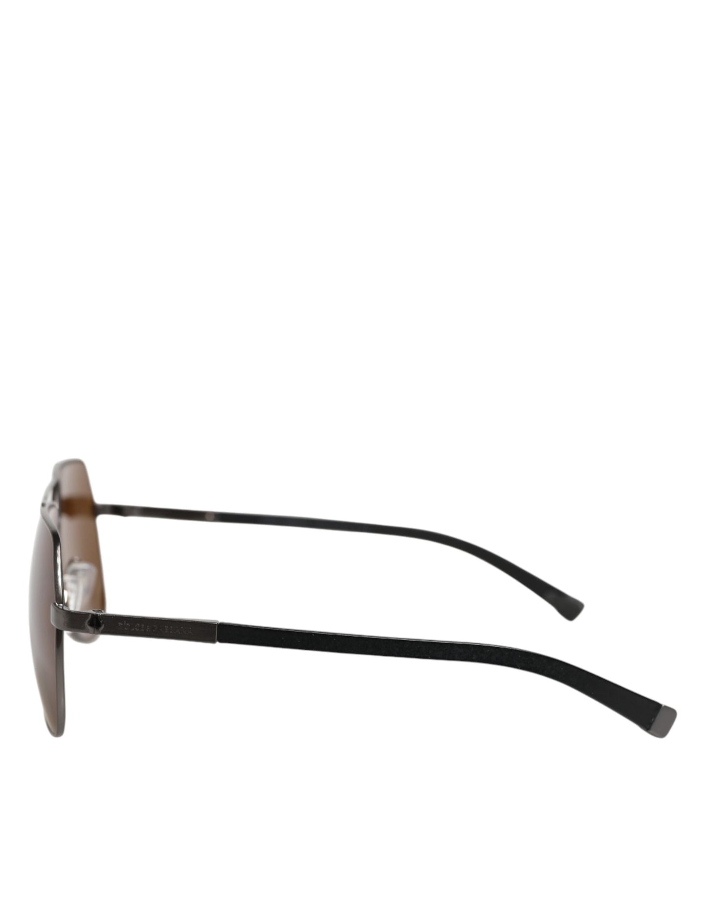 Dolce &amp; Gabbana – Sonnenbrille aus der Basalto-Kollektion mit schwarzem Stahlrahmen