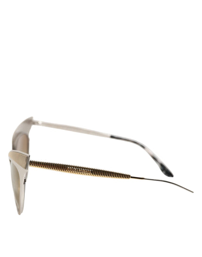 Dolce &amp; Gabbana DG2178 – Cat-Eye-Sonnenbrille mit Farbverlauf aus goldenem Metall