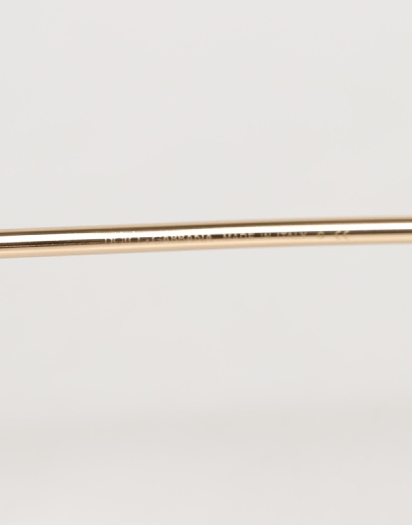 Dolce &amp; Gabbana – Runde Sonnenbrille aus Metall in Roségold