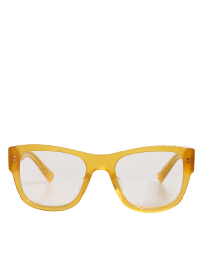 Dolce &amp; Gabbana – Exzentrische Sonnenbrille aus gelbem Acetat