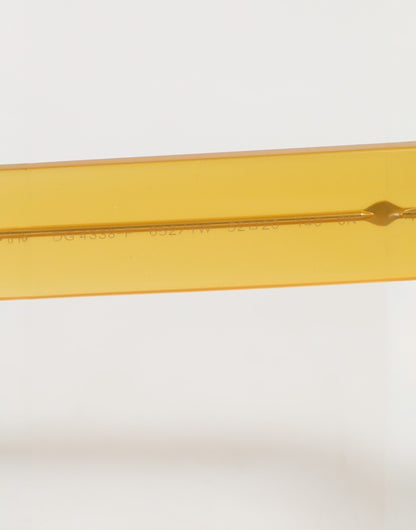 Dolce &amp; Gabbana – Exzentrische Sonnenbrille aus gelbem Acetat
