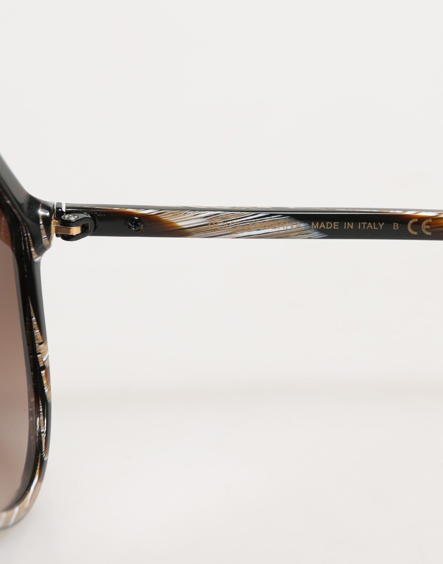Dolce &amp; Gabbana – Pilotensonnenbrille aus Acetat mit Vollrand in Braun